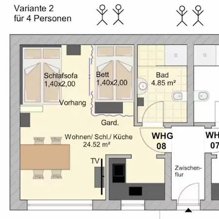Gemuetlich 7, Netflix Und Kaffee Frei, Parken Vor Der Tuer * 뤼베크